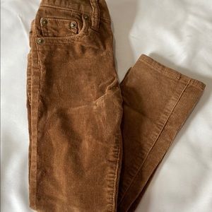 Brown crew cut jeans